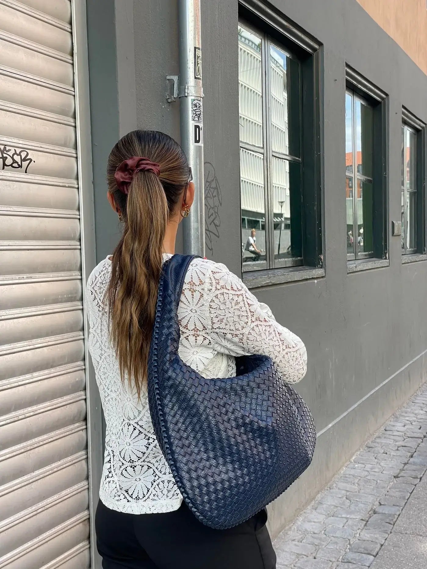 SOERA Woven Bag XL - Handbags - DBAD2-QL367007 Dark Brown