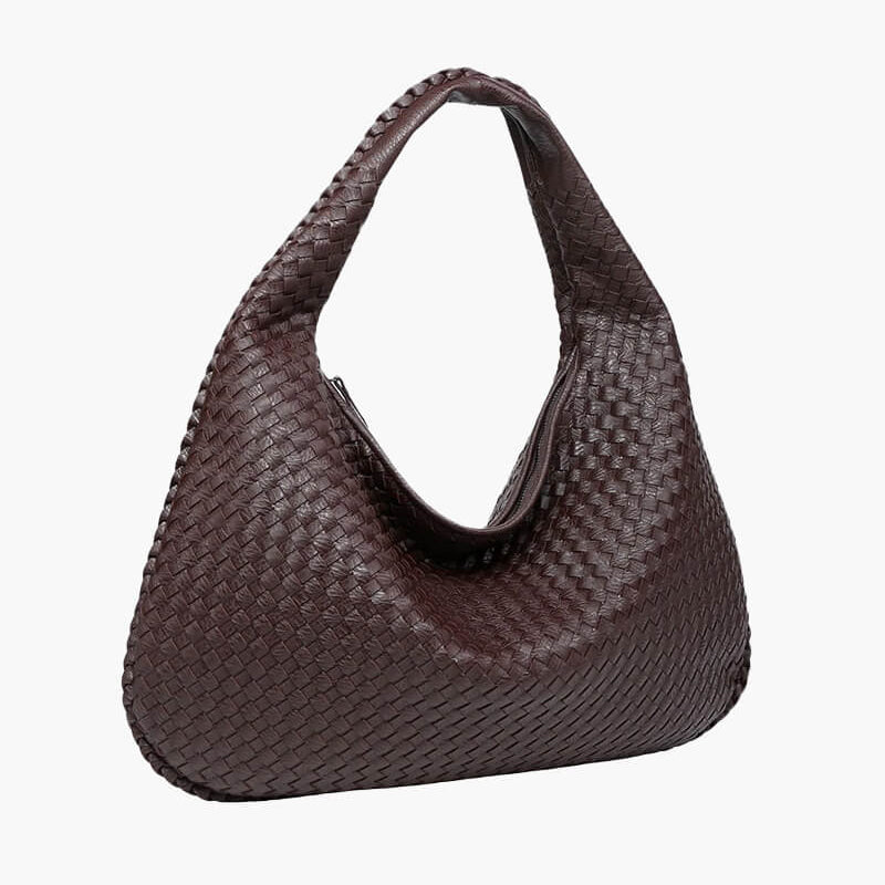 SOERA Woven bag XL - Handbags - DBAD2-QL367007 darkbrown