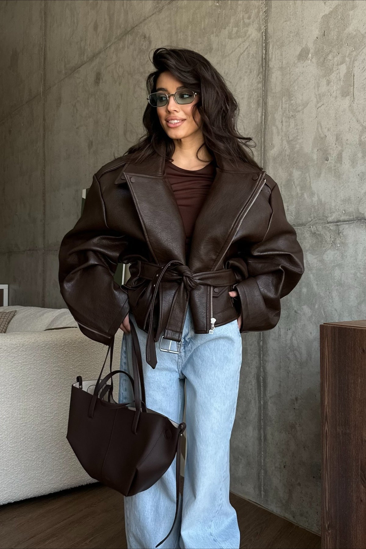 SOERA Evita Vegan Leather Jacket - Jacket - S