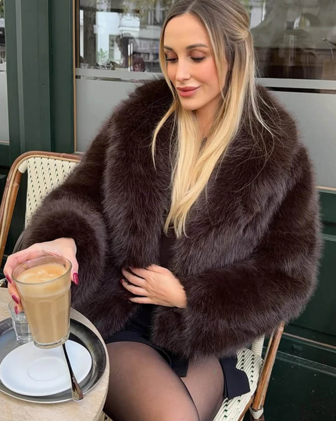 SOERA Andrea Faux Fur Coat - Jackets - 3256809848645660-;wn1766488746543706739 White L