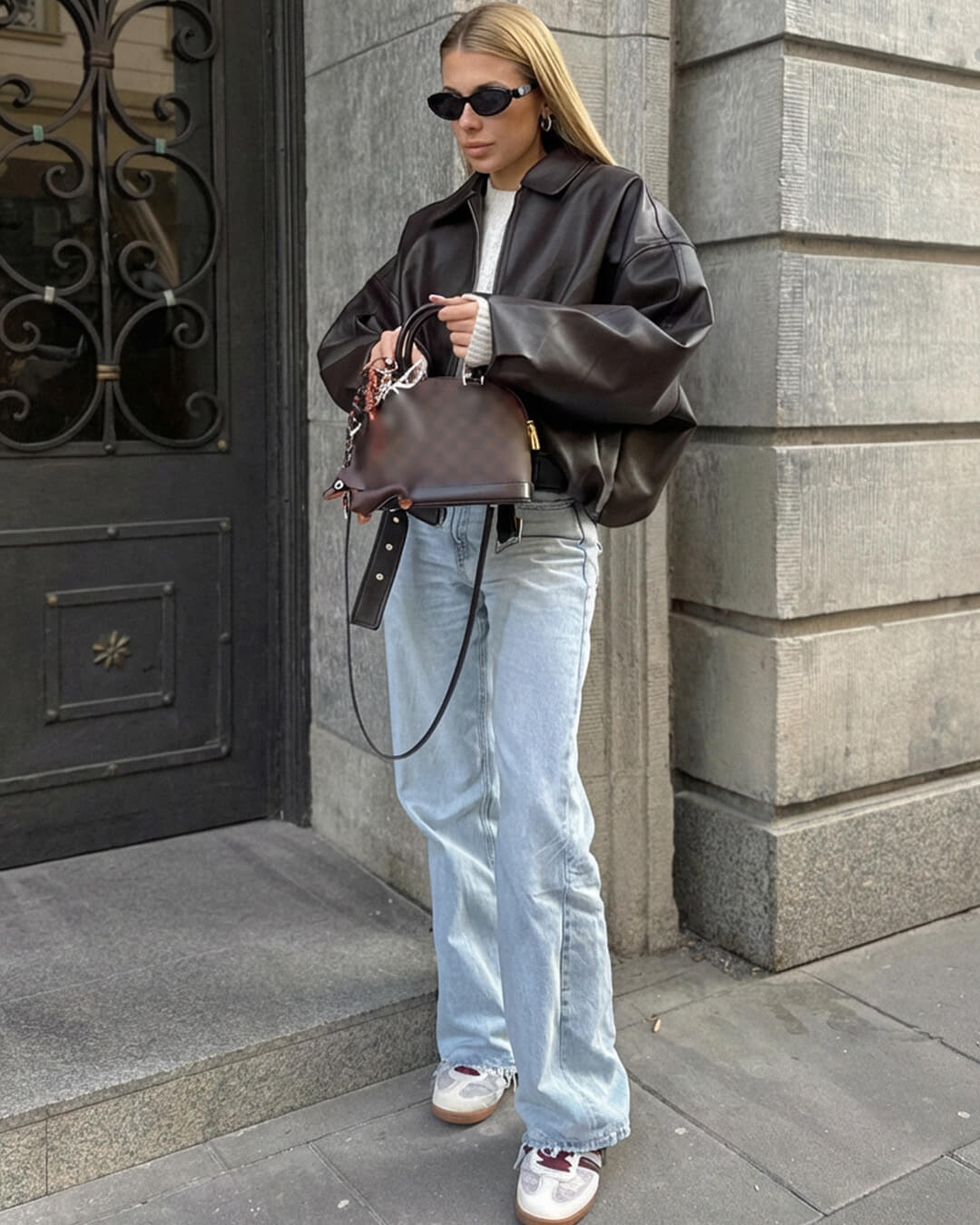 SOERA Caroline Vegan Leather Jacket - Jackets - gx1760504685429631031 Brown S