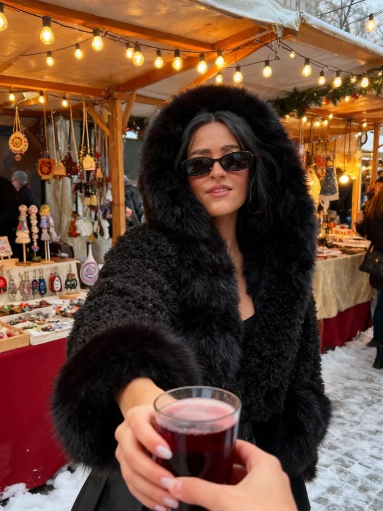 SOERA Cynthia Faux Fur Jacket - Jackets - 3256810229368927-;YF1766554851657863342 Black M