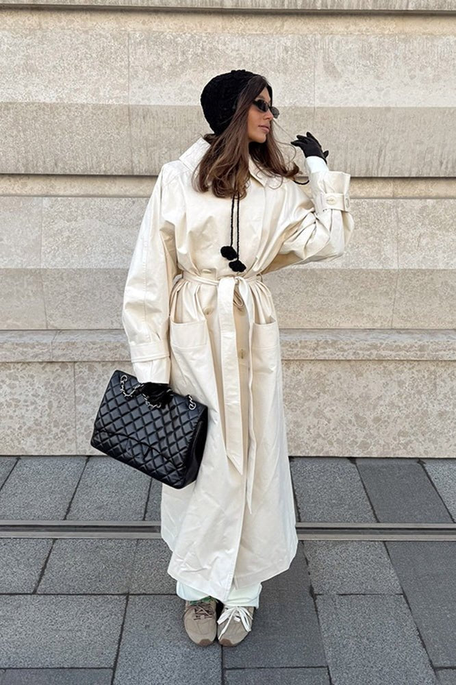 SOERA Danielle Belted Trench Coat - Jackets - mh1775436808317627300 White S