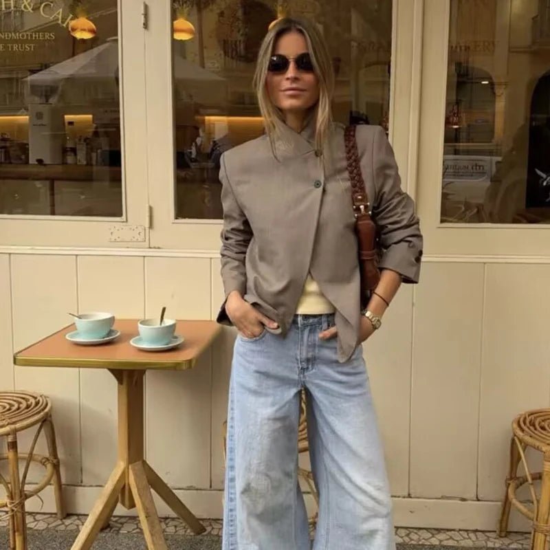 SOERA Elena Spring Travel Blazer - Jackets - Khaki XS