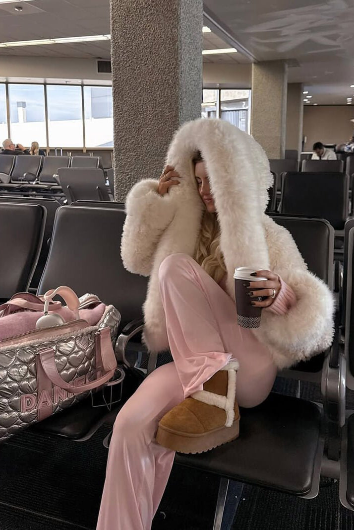 SOERA Henna Faux Fur Jacket - jackets - White M