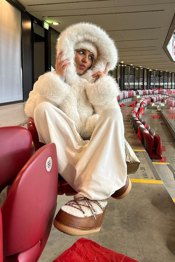 SOERA Henna Faux Fur Jacket - jackets - White M