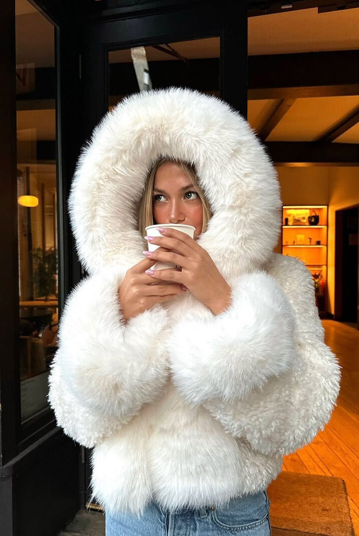 SOERA Henna Faux Fur Jacket - jackets - White S