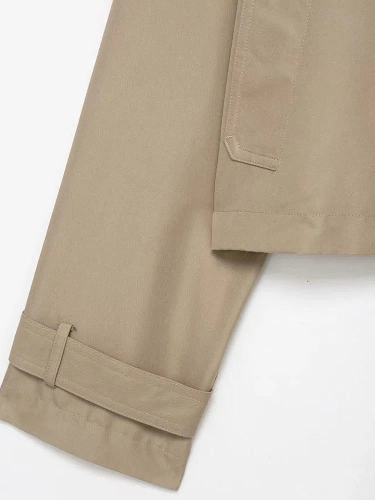 SOERA Janice Cropped Trench Coat - jackets - 3256809547252678-;sj1757549904250541811 Brown M