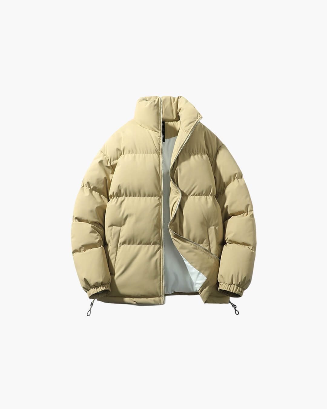 SOERA Jasmine Weatherproof Stand Collar Puffer Jacket - Jackets - ji1763304746547554427 Beige S