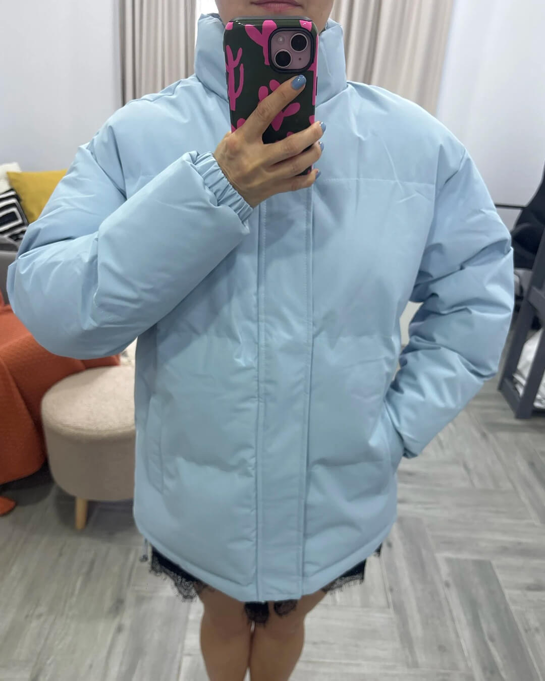 SOERA Jasmine Weatherproof Stand Collar Puffer Jacket - Jackets - vl1763304746548160391 Light Blue S