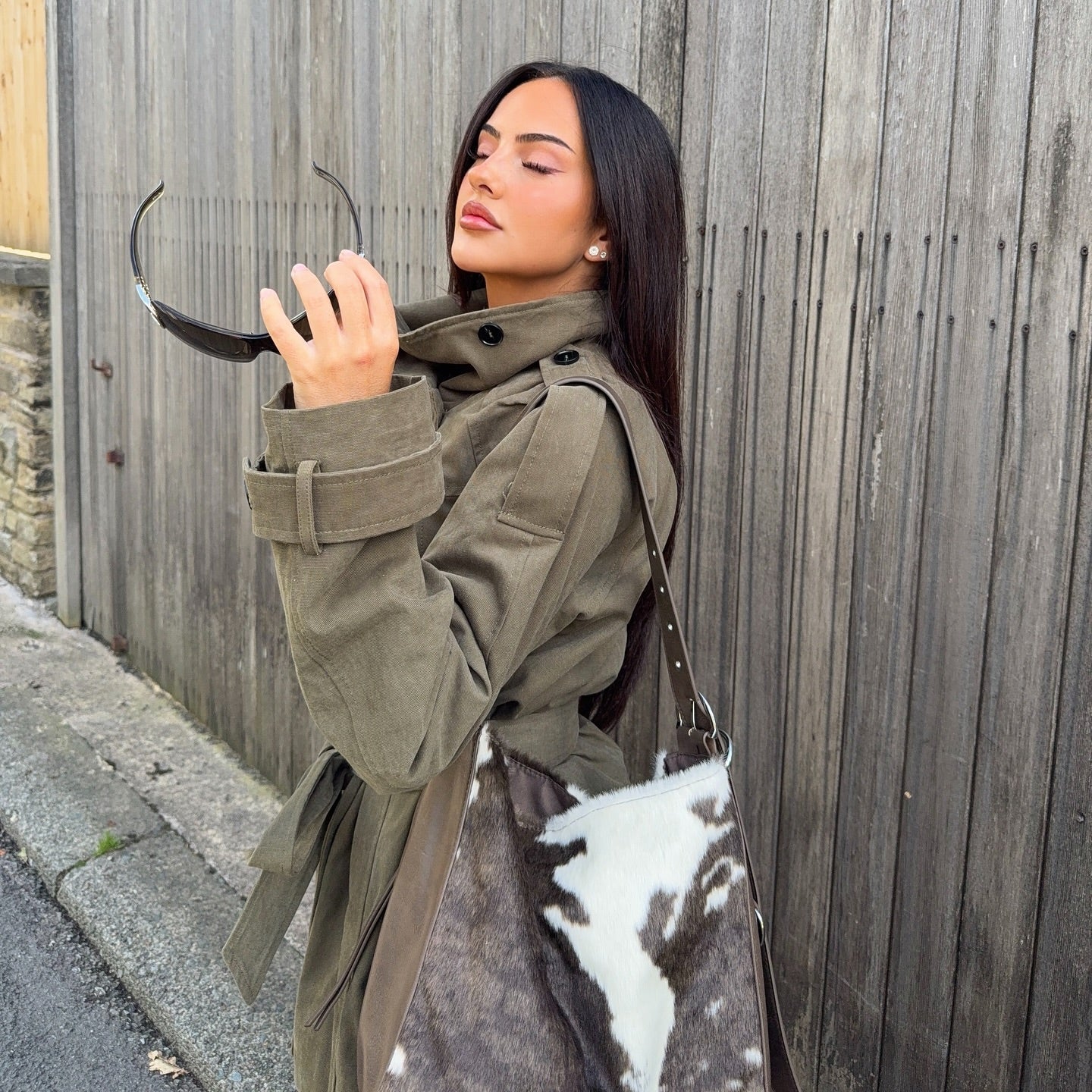 SOERA Kendra Belted Windbreaker Jacket - Jackets - 1005009993886931-;QD1764102180642294589 Army Green L