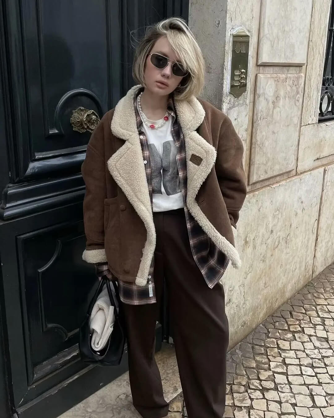 SOERA Leona Faux Leather Jacket - Jackets - pH1763304746539223351 Brown S