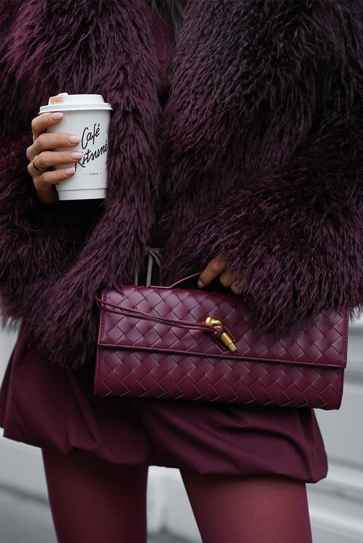 SOERA Mia Faux Fur Jacket - jackets - Soera-Mia-Faux-Fur-Jacket-Burgundy/S Burgundy S