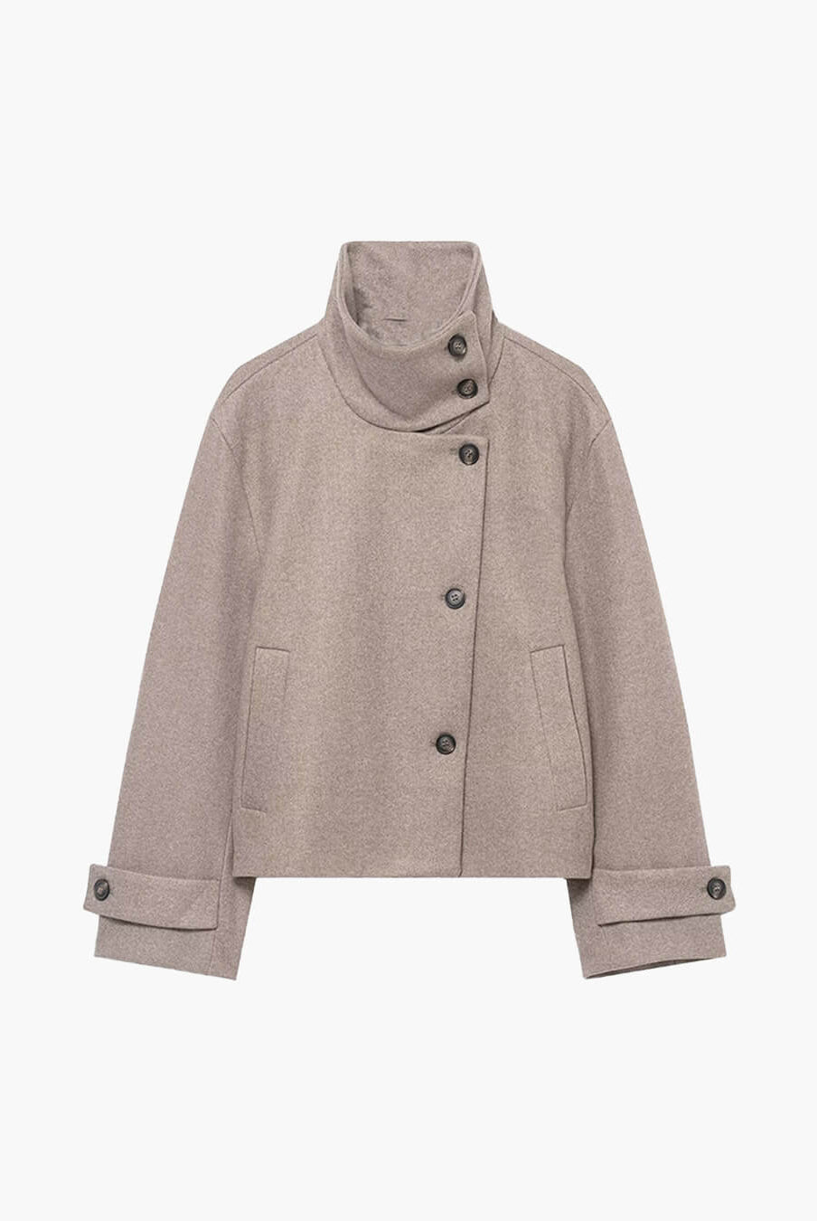 SOERA Ramona Jacket with Stand Collar - jackets - Beige M