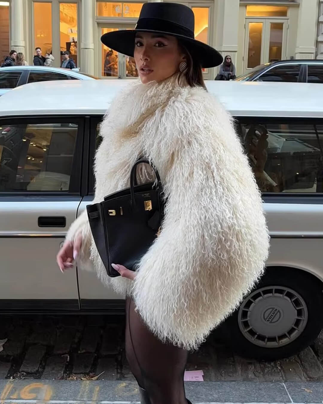 SOERA Reese Short Faux Fur Coat - Jackets - ez1762944374730081101 White S