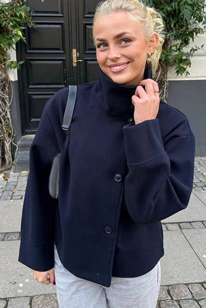 SOERA Rosalia elegant Jacket with Stand Collar - jackets - Beige S