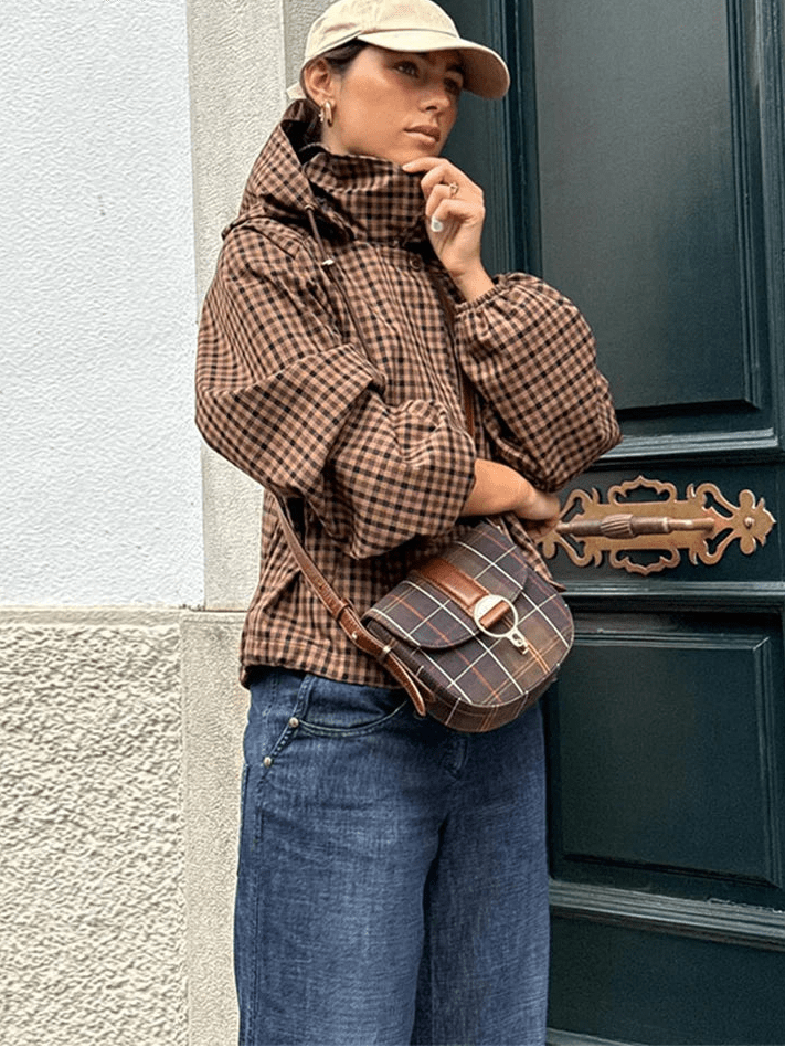 SOERA Shirley Hooded Plaid Shirt Jacket - Jackets - 1005010750693458-;kS1774621553542855035 L