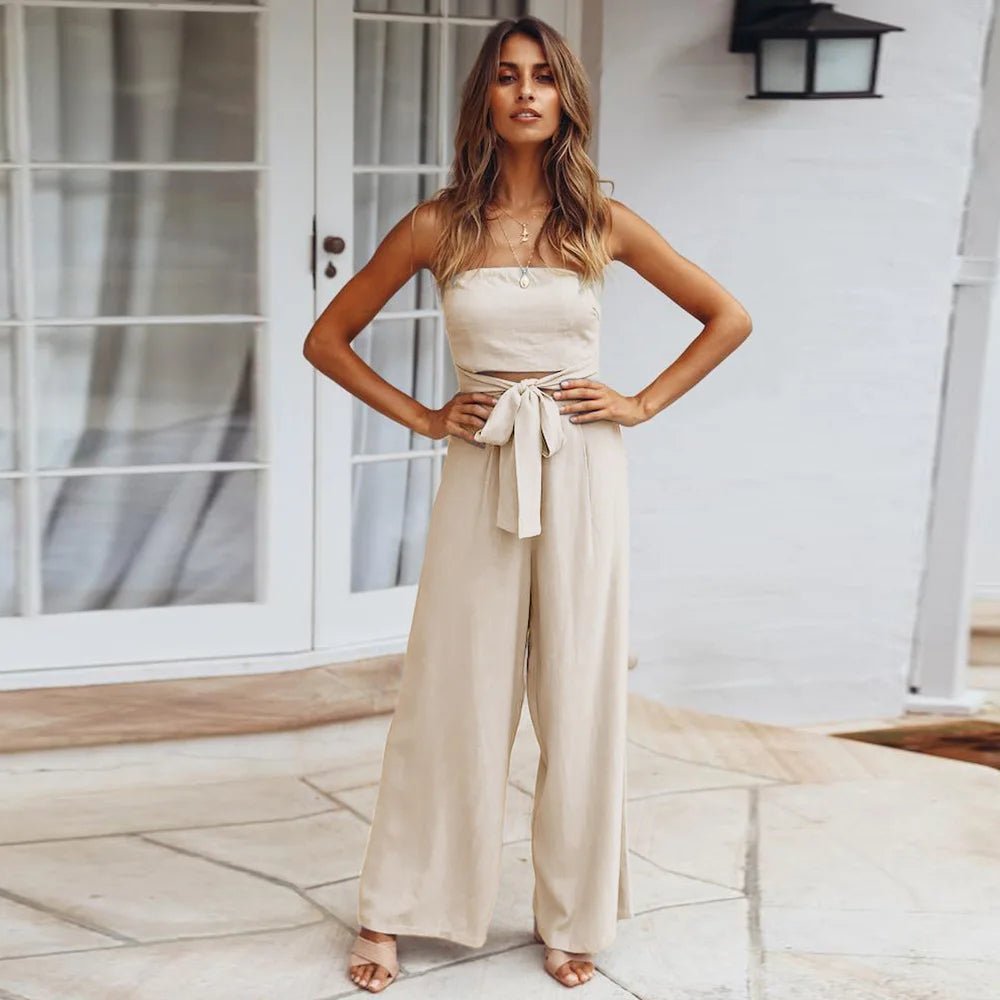 SOERA Regina Strapless Straight Jumpsuits - Jumpsuits & Rompers - Blue XS