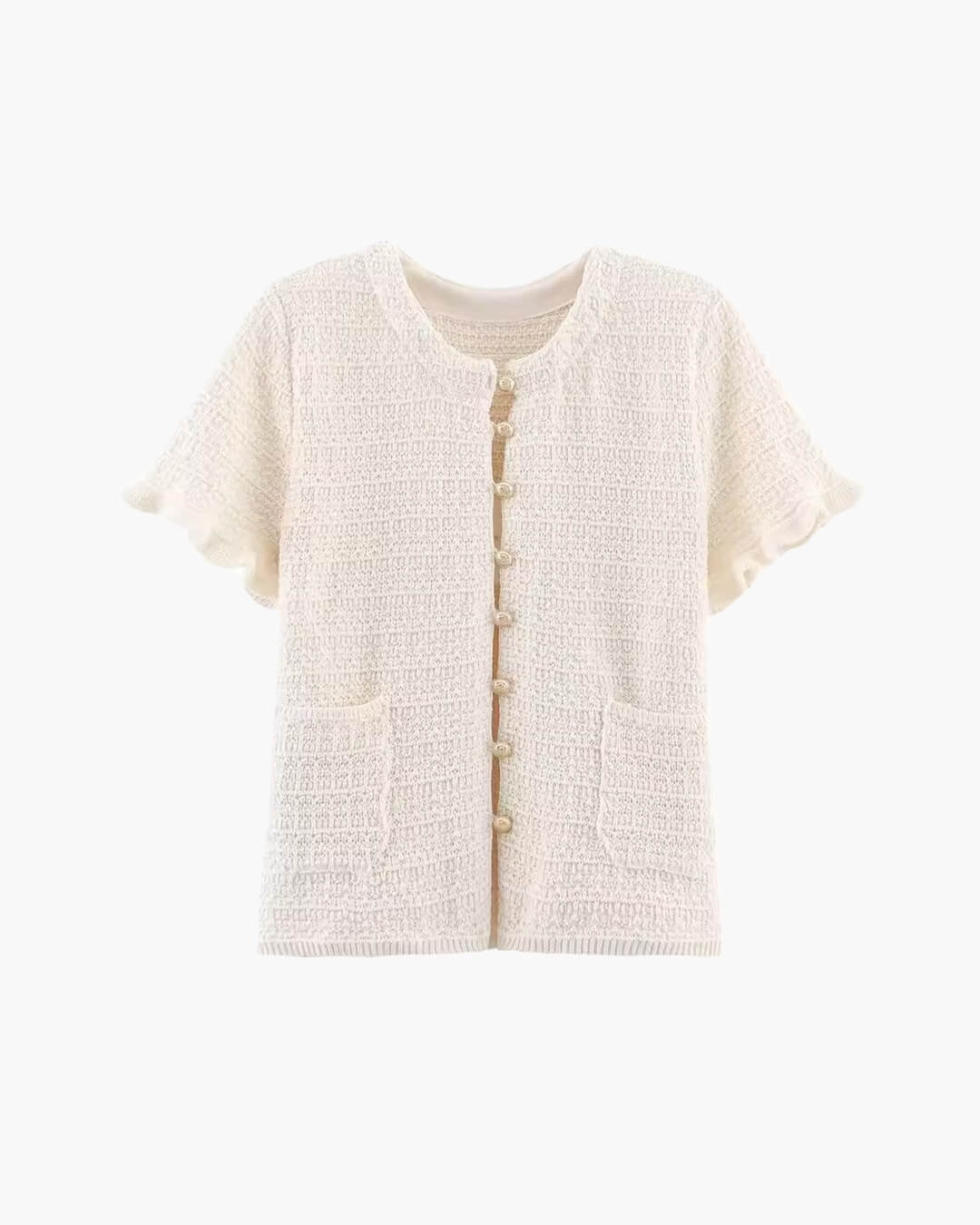 SOERA Beatrice Knitted Tank & Pleated Skirt Set - Matching Sets - Beige Set M