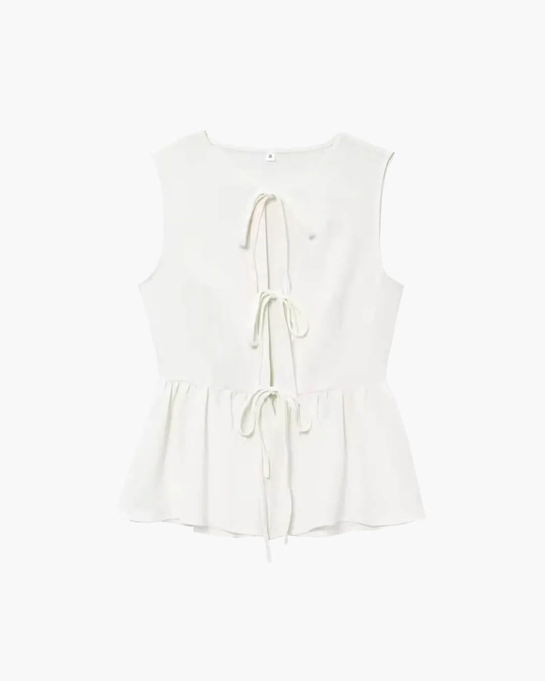 SOERA Vianne Tie Front Vest Trouser Set - Matching Sets - White Suit S
