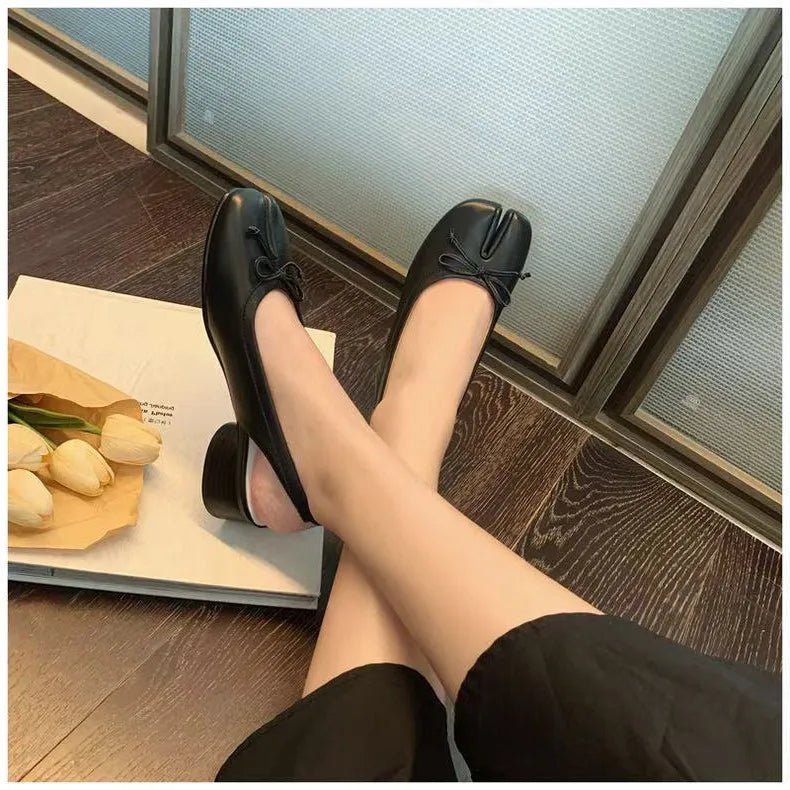 SOERA Beatrice Split - Toe Ballet Mary Jane Heels - Shoes - Black 37