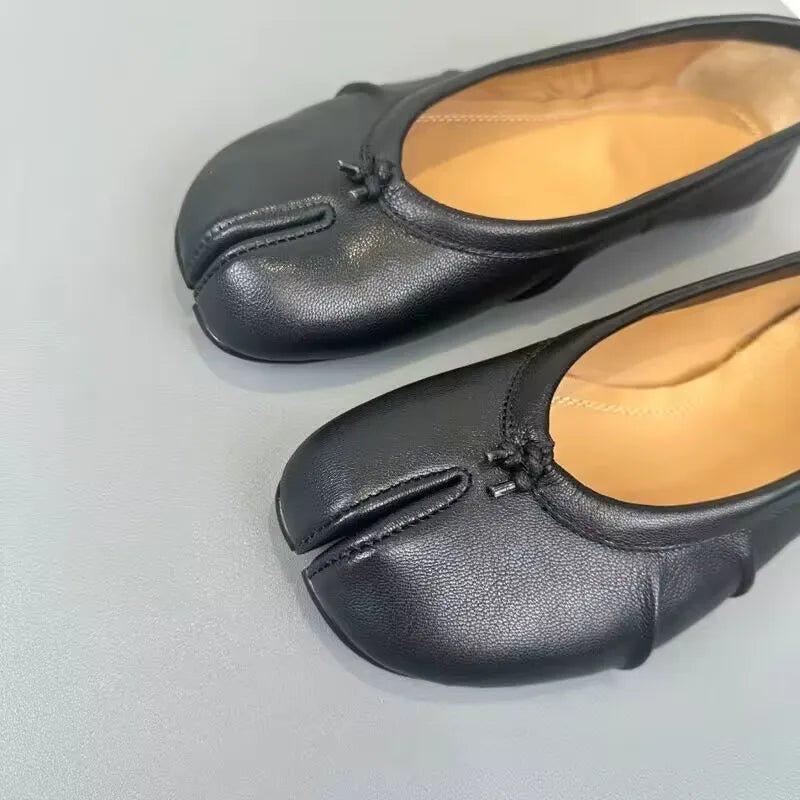 SOERA Bianca Split - Toe Leather Mules - Shoes - Black 35