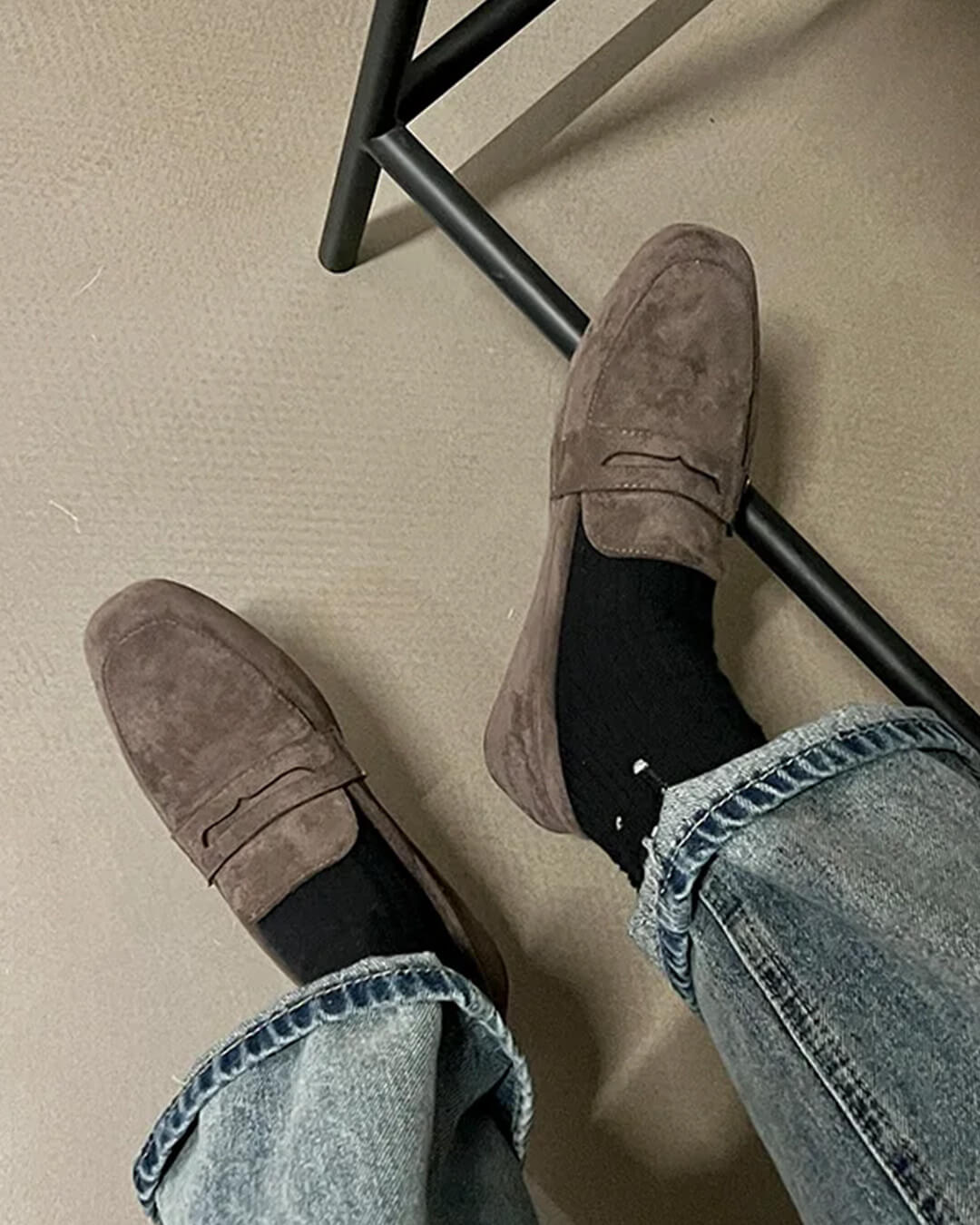 SOERA Bianca Suede Slip - On Loafers - Shoes - Grey 35