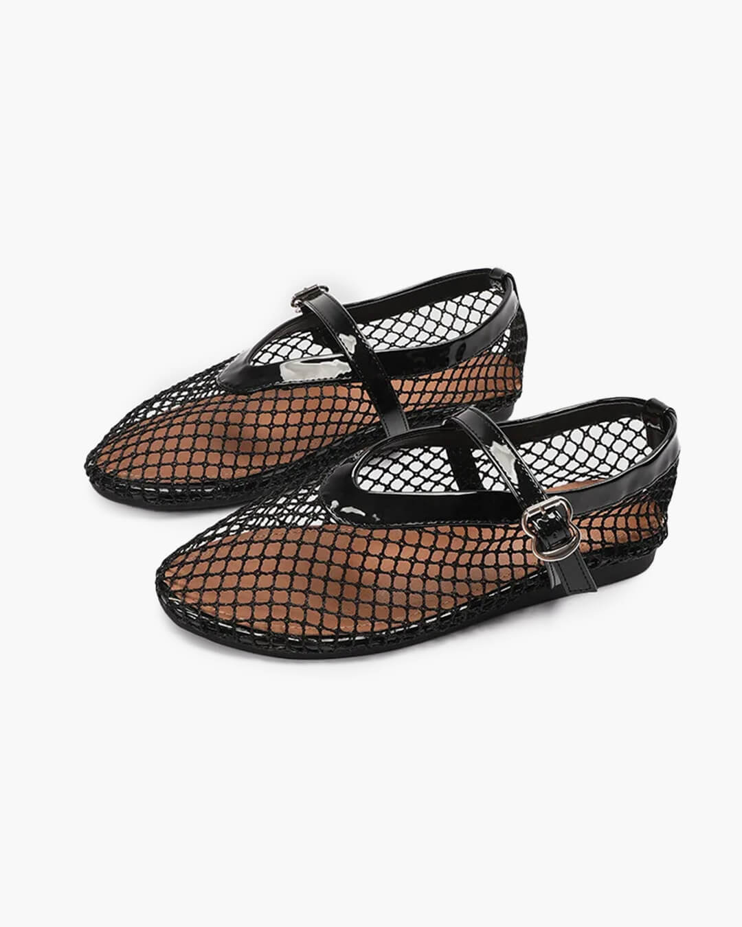 SOERA Elena Mesh Ballet Flats - Shoes - Black 37