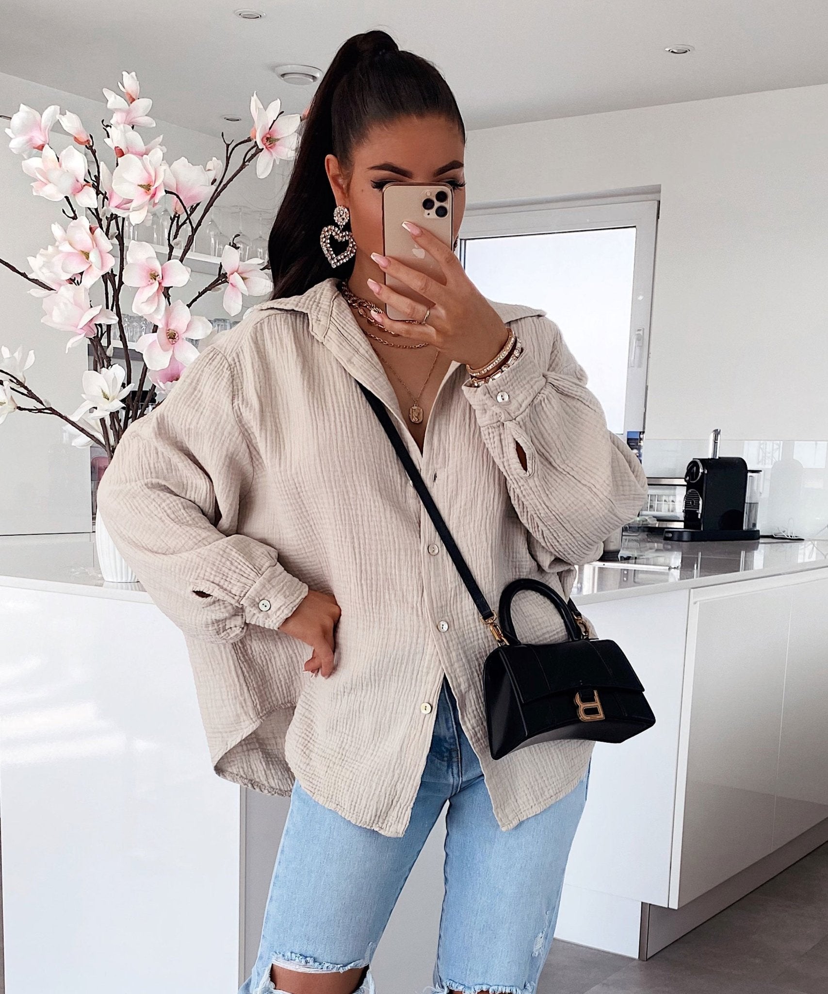SOERA Freya Oversized Muslin Blouse - Tops - One Size