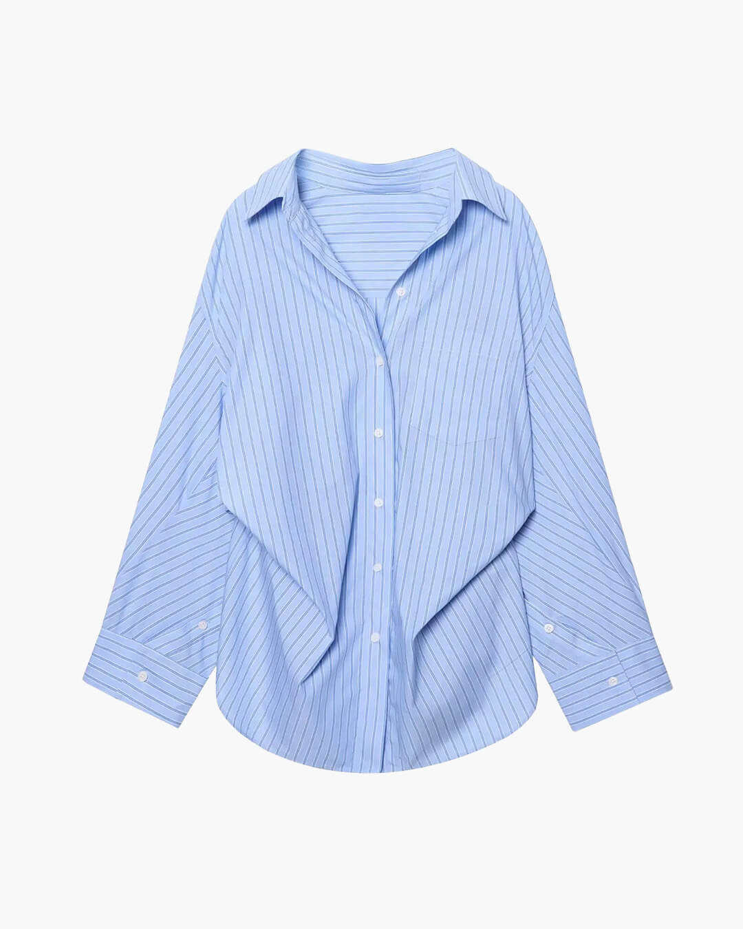 SOERA Gaile Bat Sleeve Striped Shirts - Tops - dE1774532669747008238 Sky Blue XS