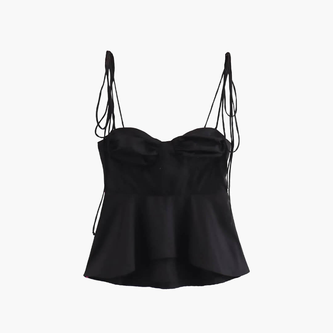 SOERA Jada Peplum Corset Cami Top - Tops - 1005007226627562-;zs1771345867932185193 Black XS