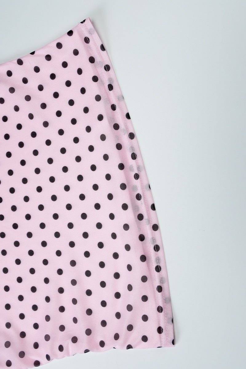 SOERA Tatum Polka Dot V-Neck Cami Top - Tops - SOERA-072195-PIN-L-69795 Pink L