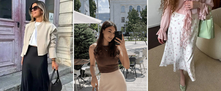 Der Slip Skirt im Herbst: Layering-Regeln für das späte Licht