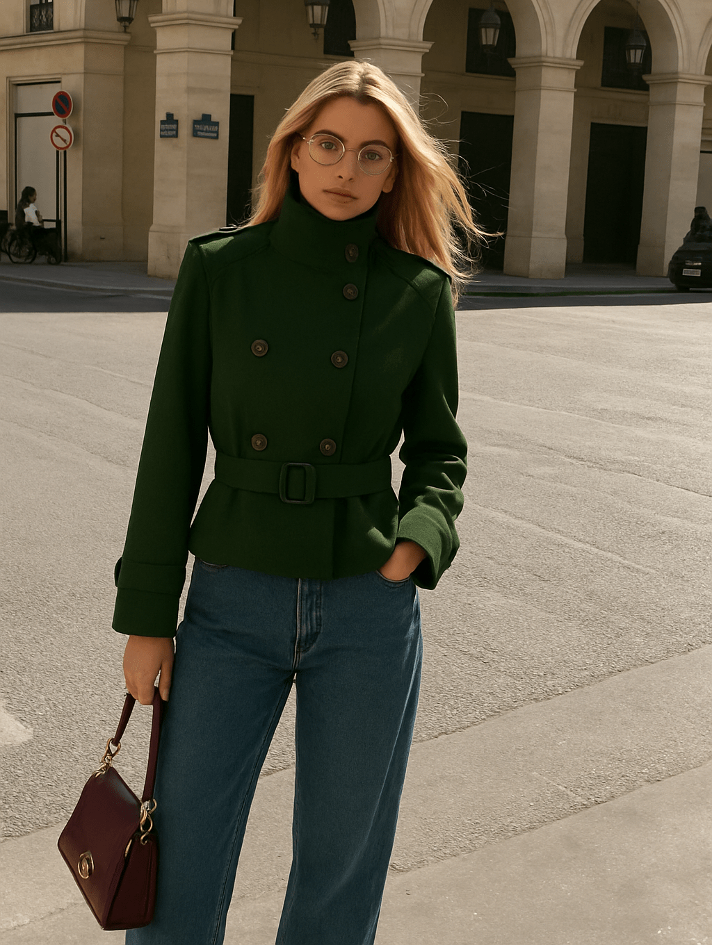 Chic Cropped Trench Coat for Women - Stylish, Durable Outerwear 9