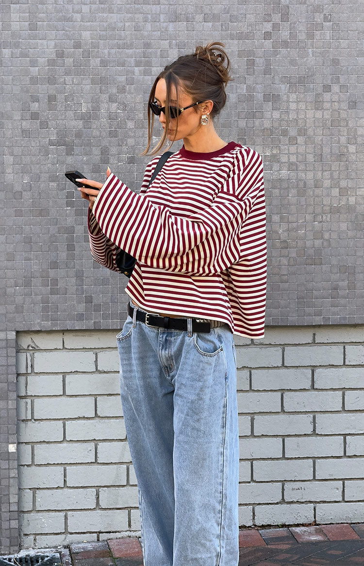 Vivien Striped Oversized Knit Sweater