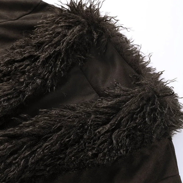 Soera Daisy Plush Faux Fur Coat 