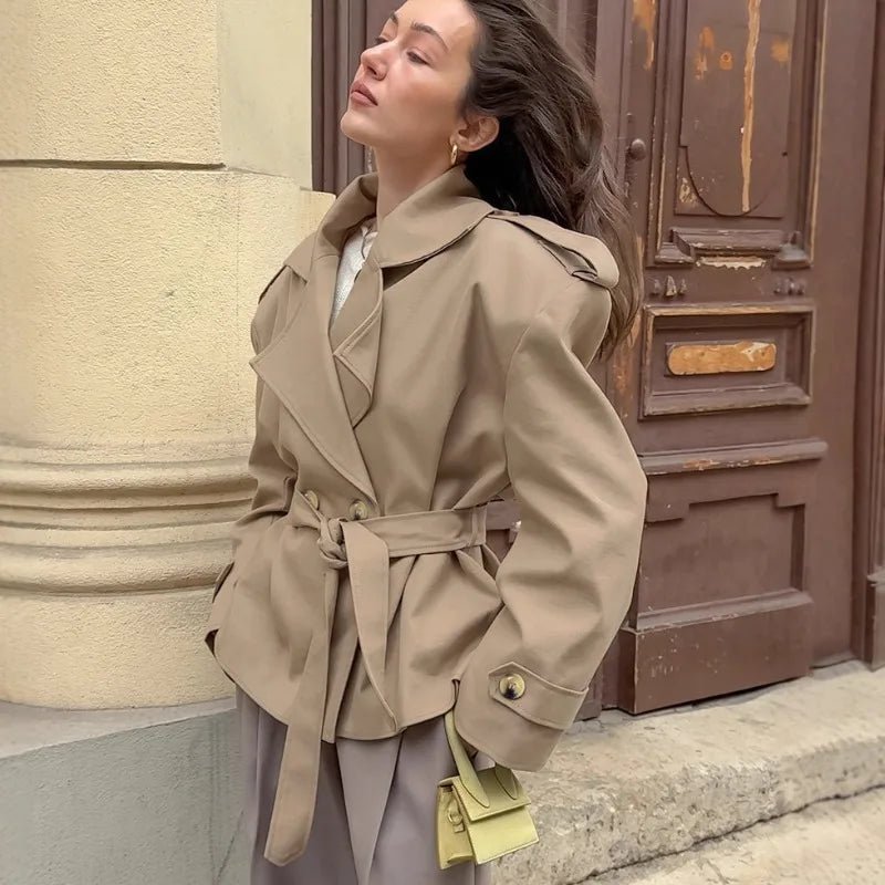 Soera Eleanor Crop Trench Coat 