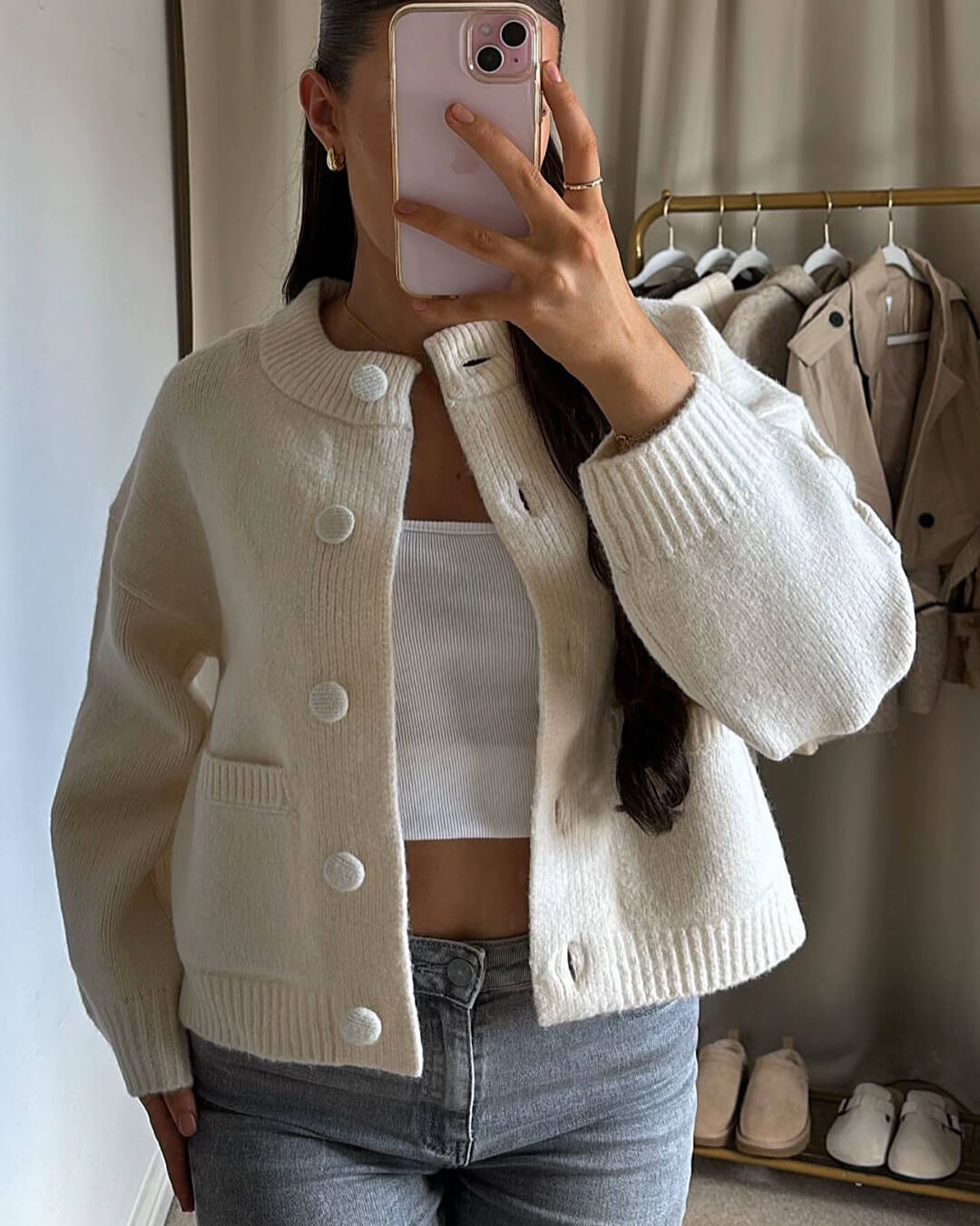 Soera Nessa Thick Knitted Cardigan 