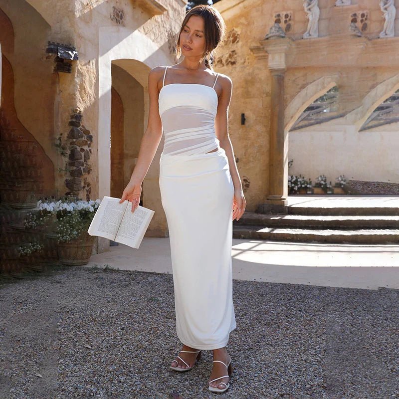 SOERA Bianca Two-Piece Crop Dress Set - Matching Sets -  White S
