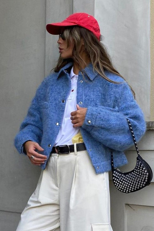 Blaze Wolljacke mit Druckknöpfen