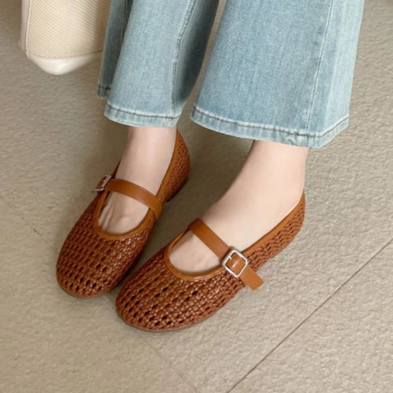 Elena Mesh Ballet Flat