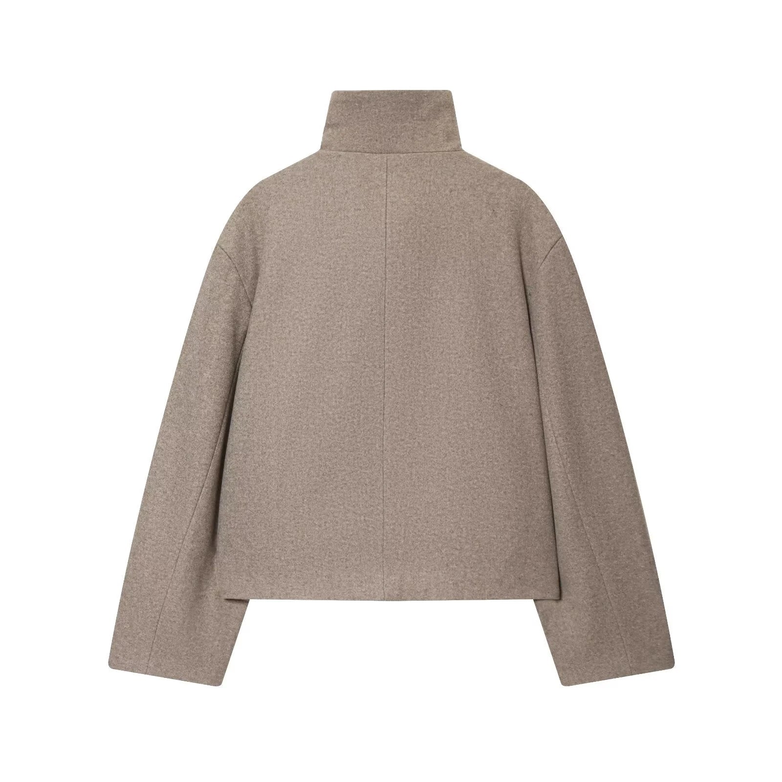SOERA Rose Buckle Stand Collar Coat - Coat - SOERA-387651-LIG-XS-38691 Taupe XS