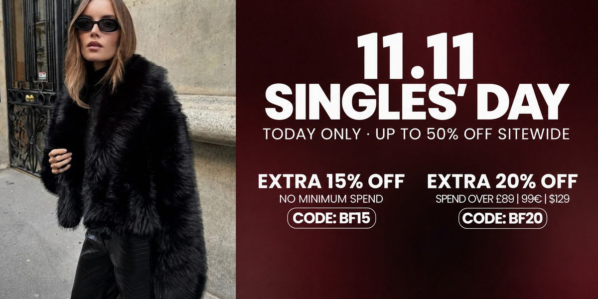11.11 Singles' Day, nur heute: bis 50% Rabatt auf alles, zusätzlich 15% mit BF15, zusätzlich 20% ab 99EUR mit BF20