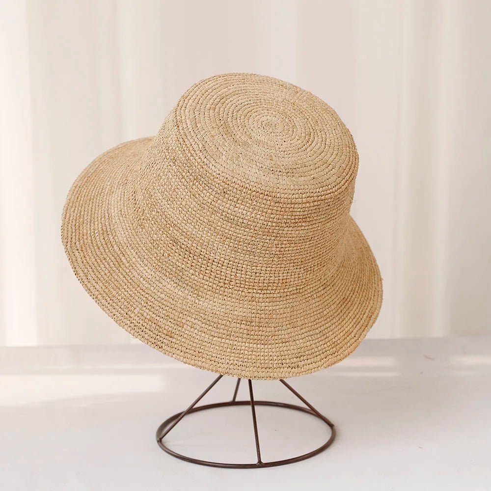 SOERA Ariel Raffia Bucket Hat - Accessories -  Light Brown 56-58 cm