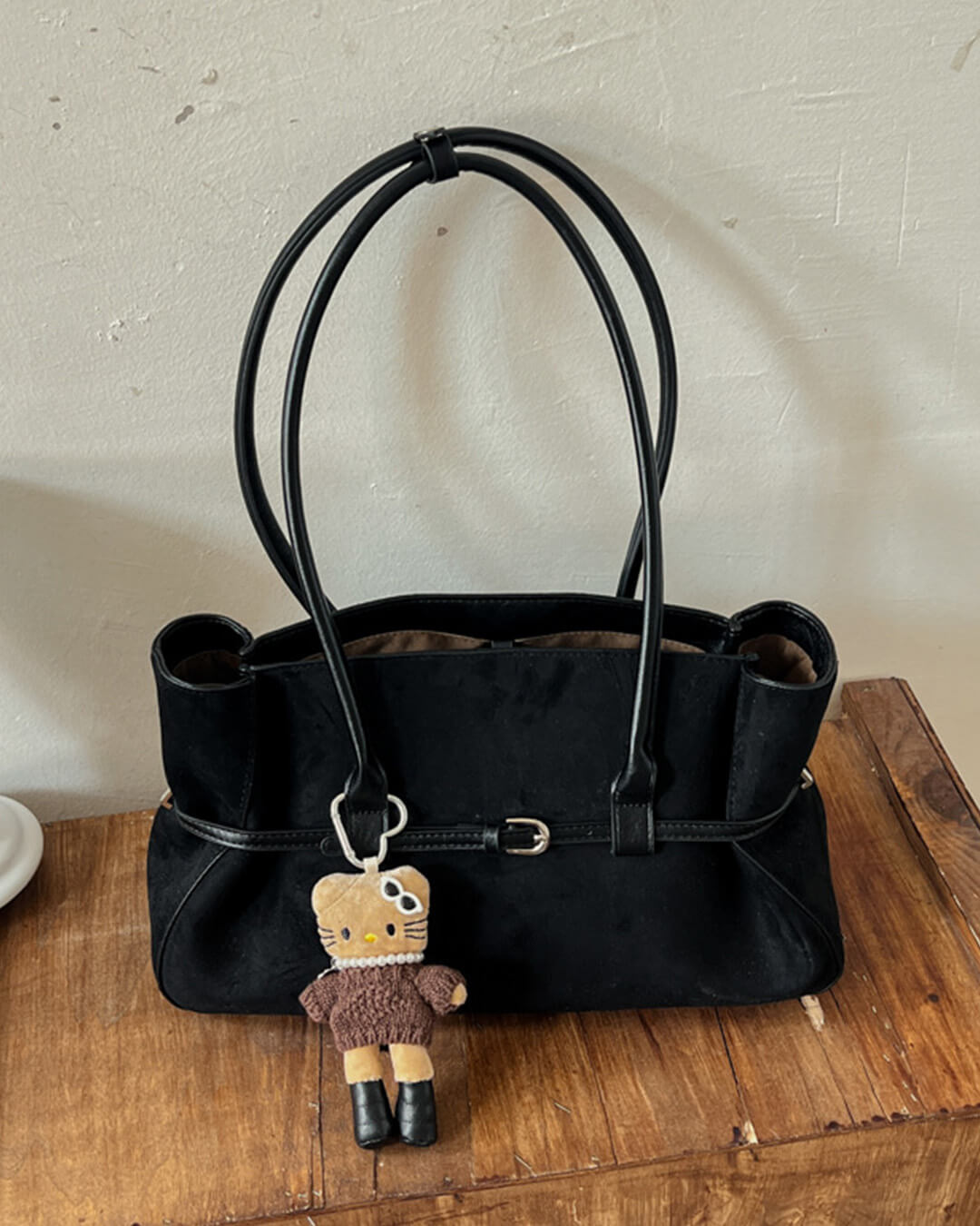 SOERA Briana Belted Tote Bag - Bag -  Black