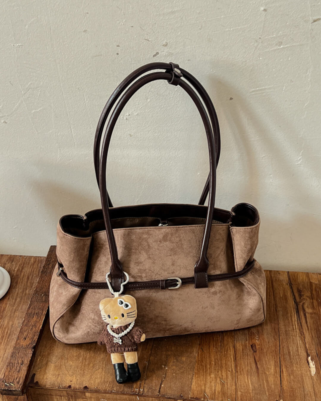 SOERA Briana Belted Tote Bag - Bag -  Brown