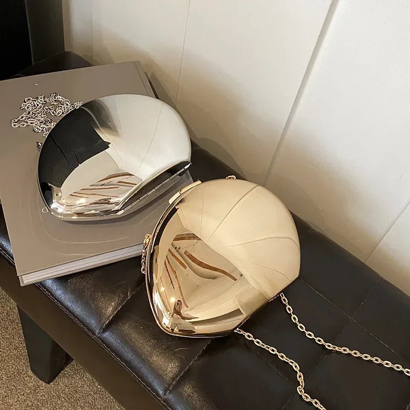SOERA Celeste Shell Shape Evening Clutch - Bag -  Gold