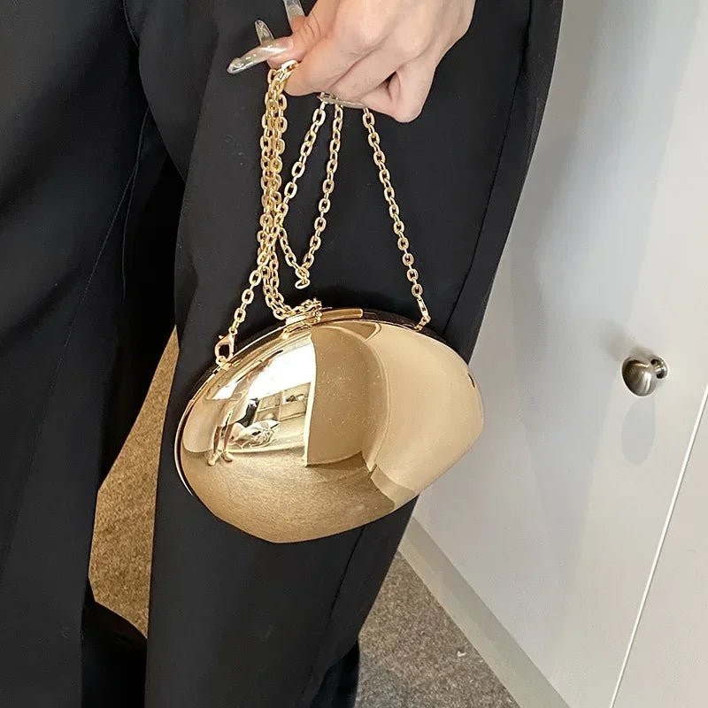 SOERA Celeste Shell Shape Evening Clutch - Bag -  Gold