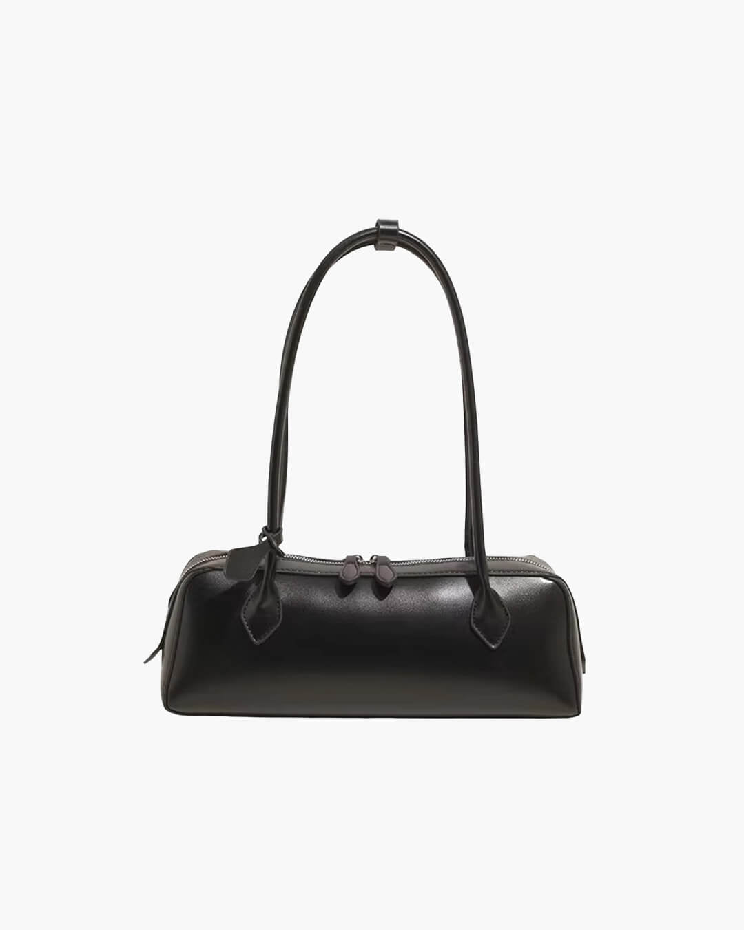 SOERA Ella Vintage Leather Baguette Bag - Bag - SOERA-335683-BLA-OS-69187 Black