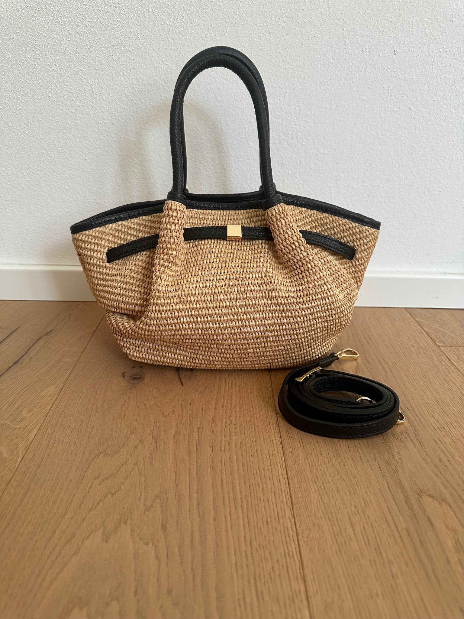 SOERA Francia Small Woven Tote Bag - Bag - SOERA-410435-BLA-OS-13987 Black